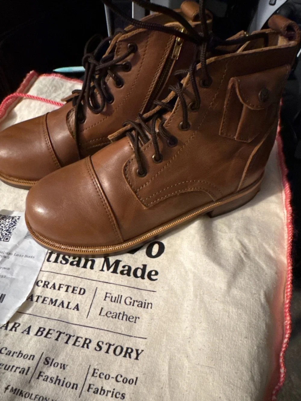Size 32 kids (US) 1 Mikoleon classic brown LUXE Boots